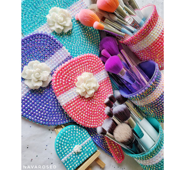 Rose Ribbon Gift Glam Design Hand Held Mirror