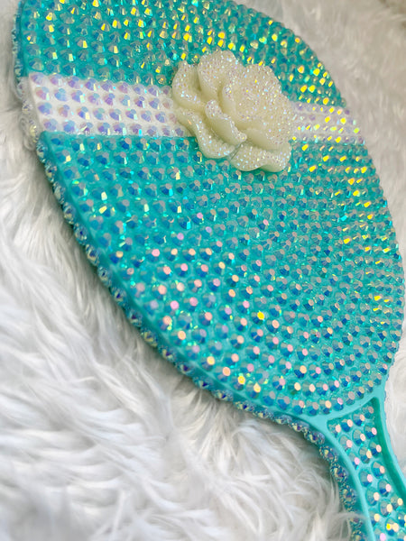 Rose Ribbon Gift Glam Design Hand Held Mirror