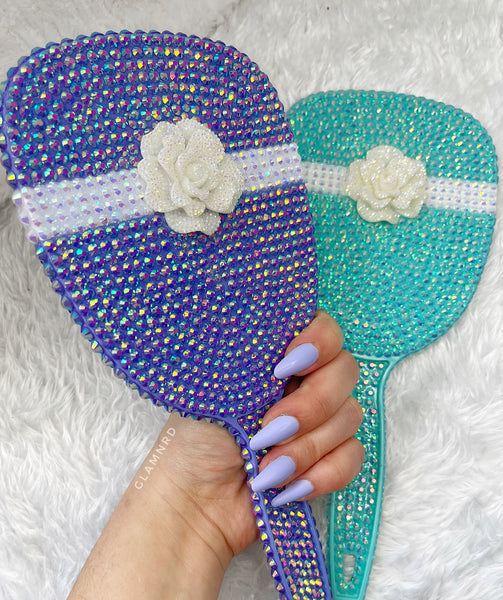 Rose Ribbon Gift Glam Design Hand Held Mirror