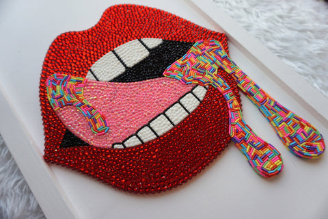 "Sprinkles All On My Tongue" Art Glam Showpiece