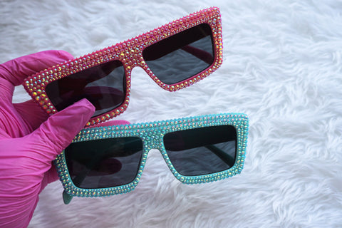 Rectangle Glam Glasses