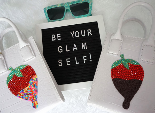 Rainbow Sprinkles Strawberry Glam Purse