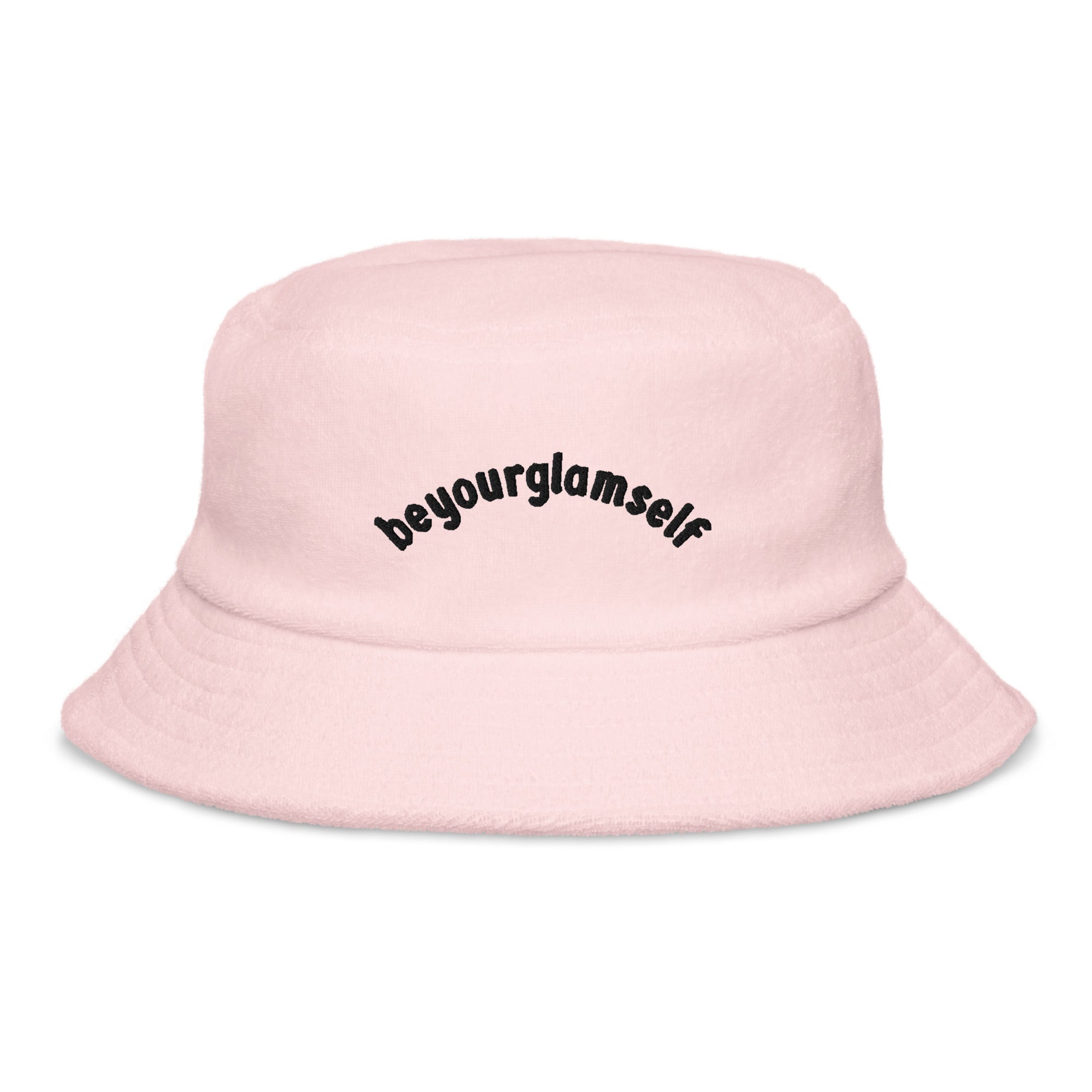 Be Your Glam Self unstructured terry cloth bucket hat