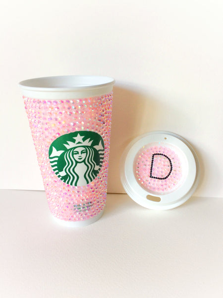 Pink Bling Coffee/Tea Glam Travel Starbucks Mug with Lid