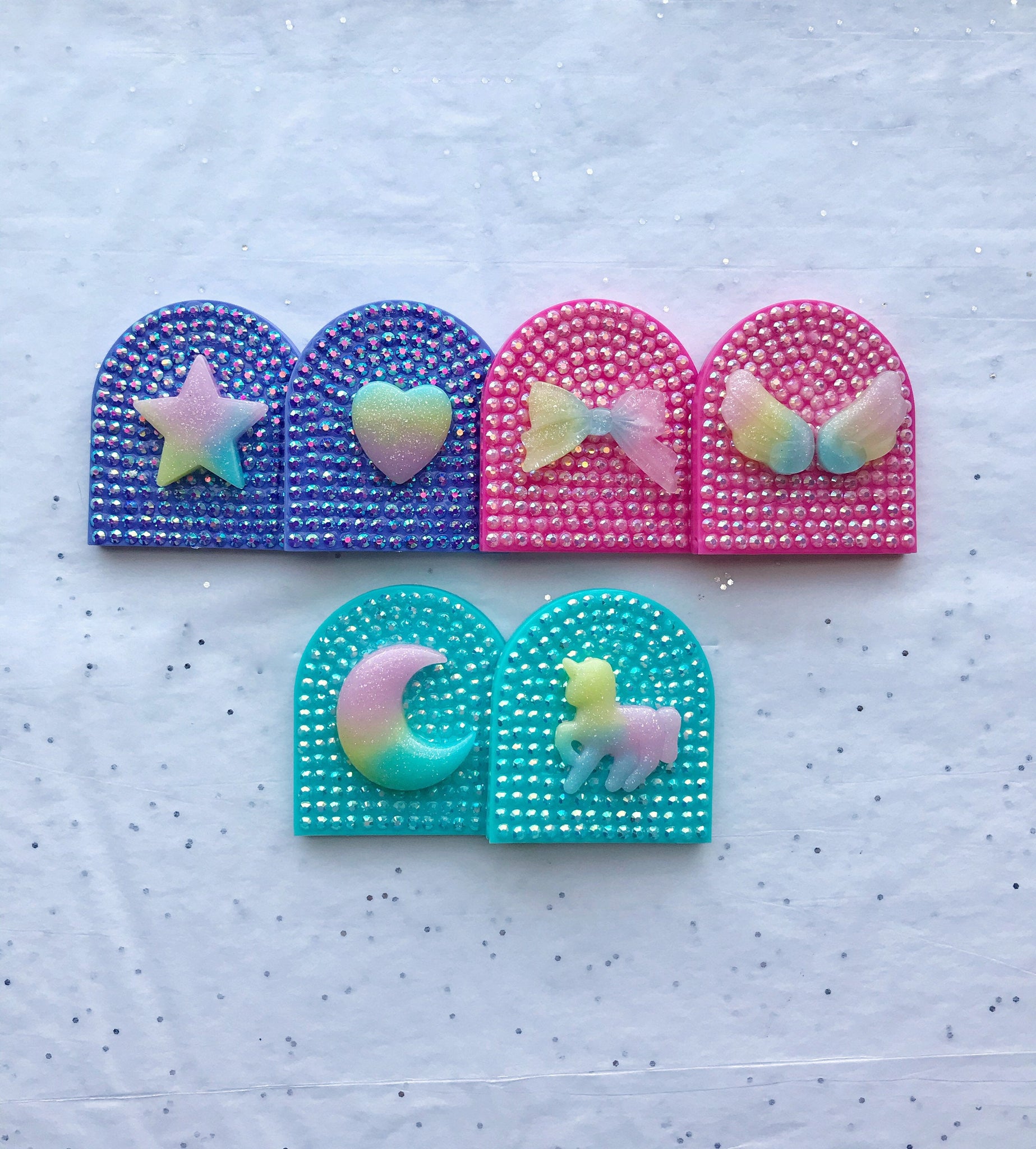 Double Sided Glam Mirror - Compact Mirror - Bling Mirror - Purse Mirror - Flatlay Photo Prop - Kawaii Inspired